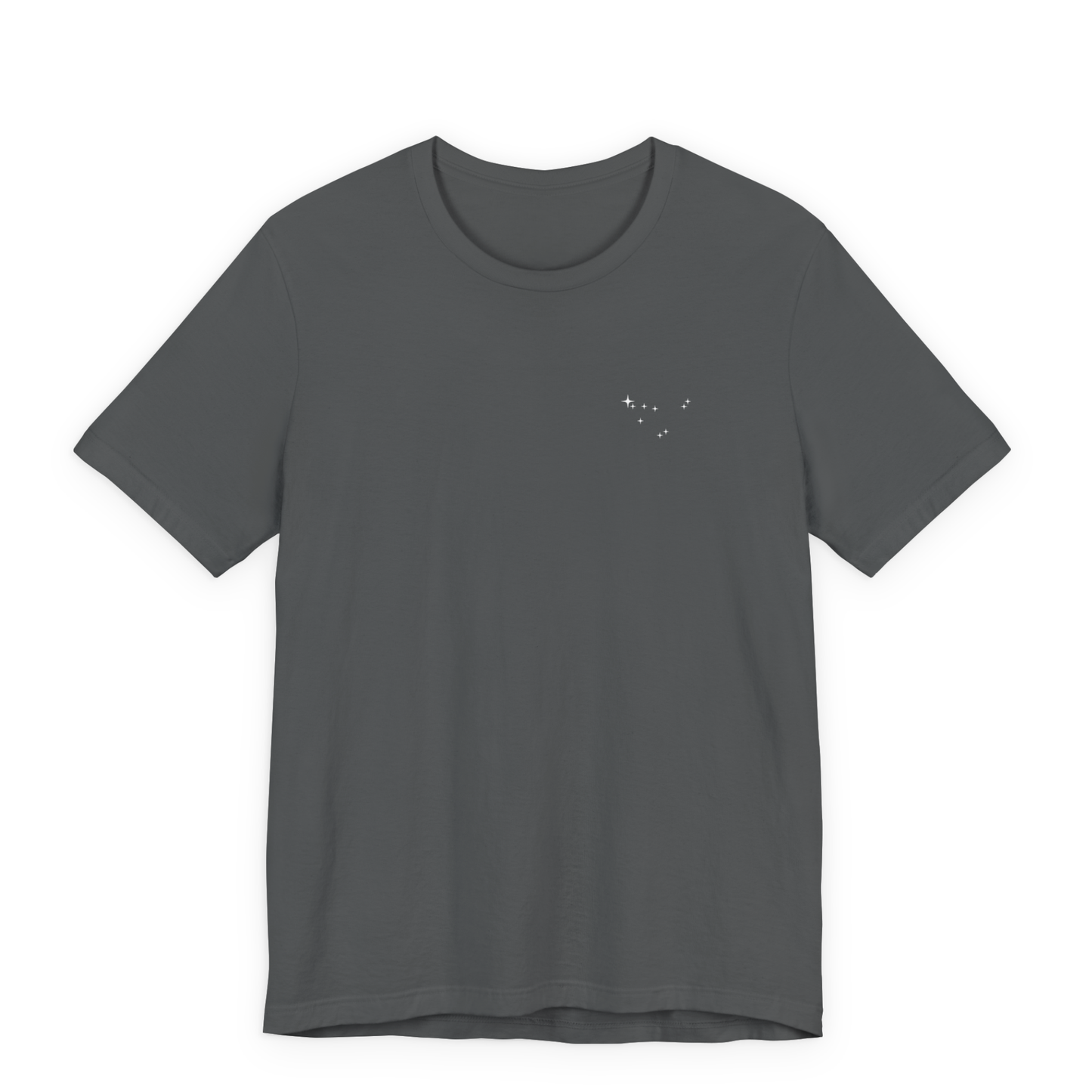Capricorn constellation t-shirt on a white background.