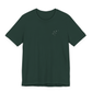 Forest green Aquarius constellation t-shirt on a white background