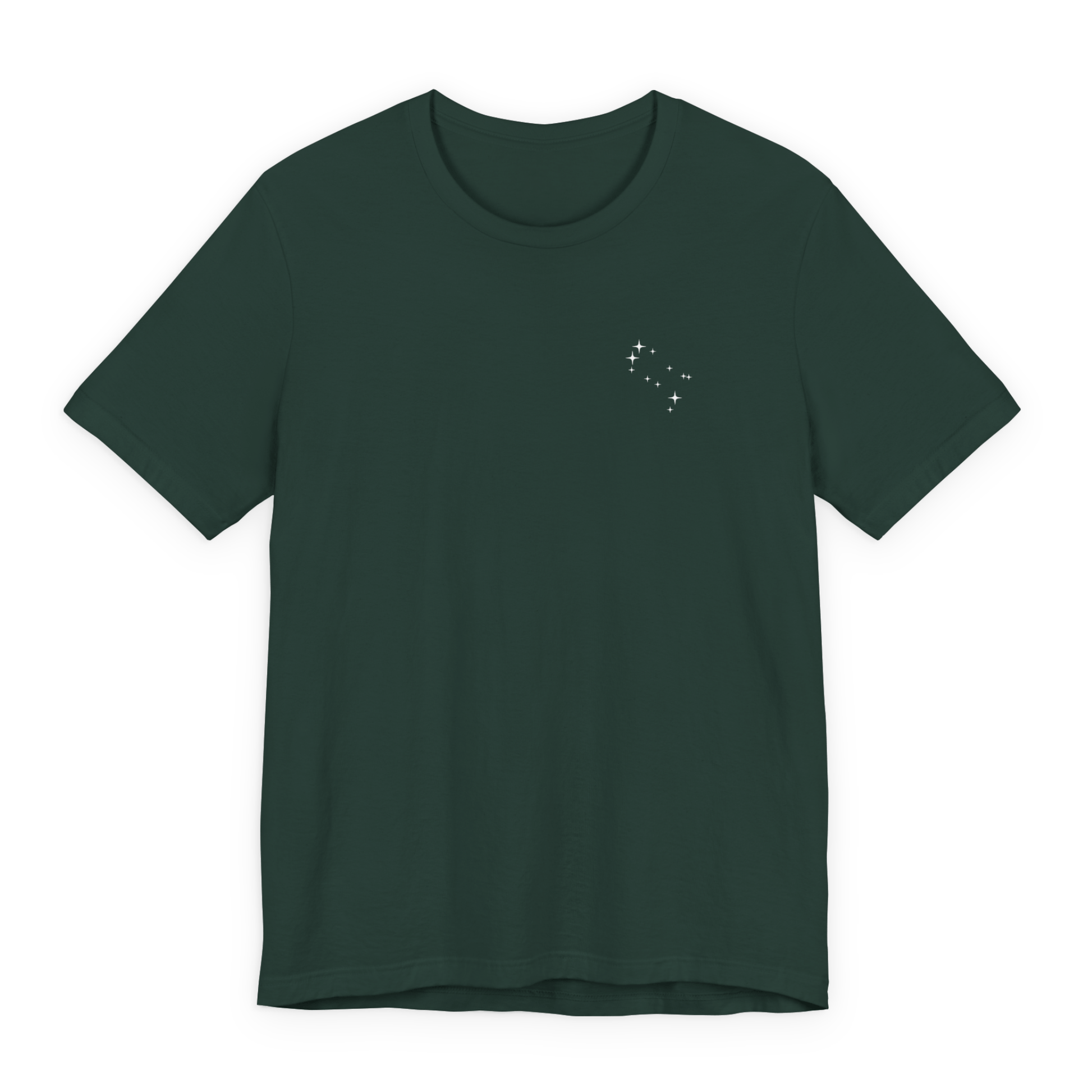 Gemini constellation t-shirt on a white background.