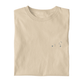 Folded  t-shirt with the Leo constellation design on a white background.